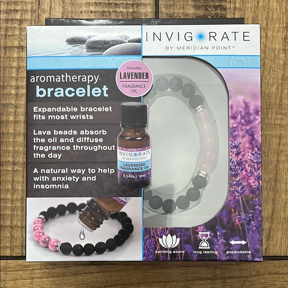 Invigorate Aromatherapy Bracelet with Lavender Oil
